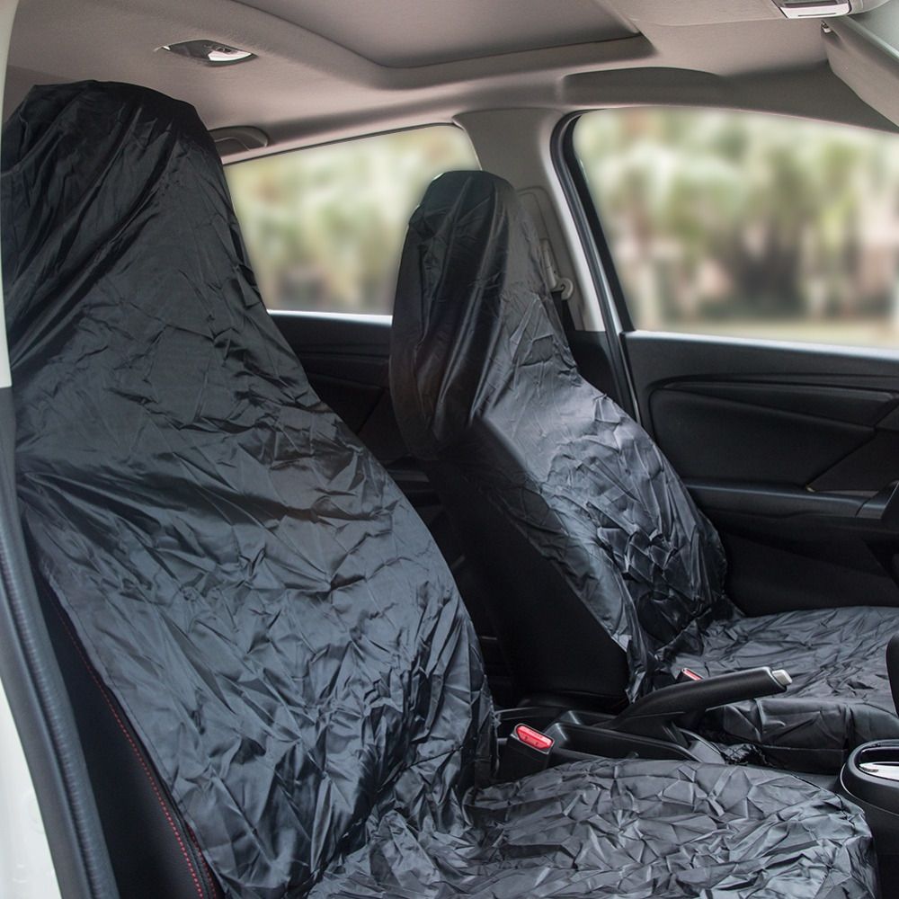 Universal Automobiles Seat Covers Waterproof Nylon Auto Car Van Front Cover Protector Styling 3 Colors 2 Pcs Set