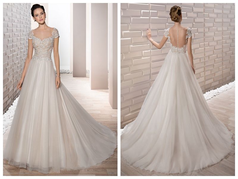 compre 2018 vestidos de novia robe de mariée demetrios 673 vestidos