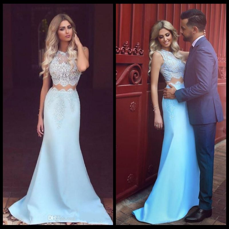 vestido para casamento azul claro