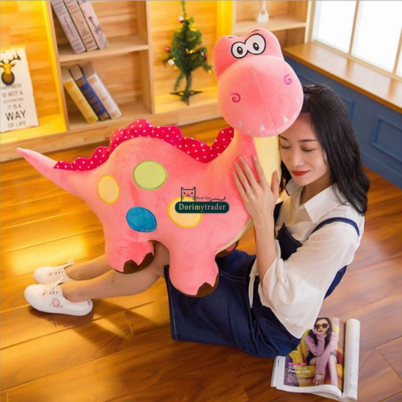 pink dinosaur plush toy