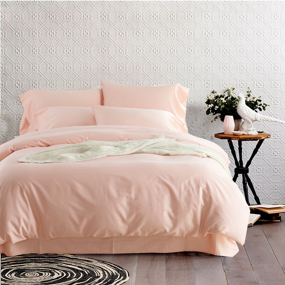 5 Pink Bedding Sets Solid Color Egyptian Cotton Duvet Cover 5 Pink Bedding Sets Solid Color Egyptian Cotton Duvet Cover Pillowcases Bed Sheet Queen King Size For Girls Twin Comforter Quilt
