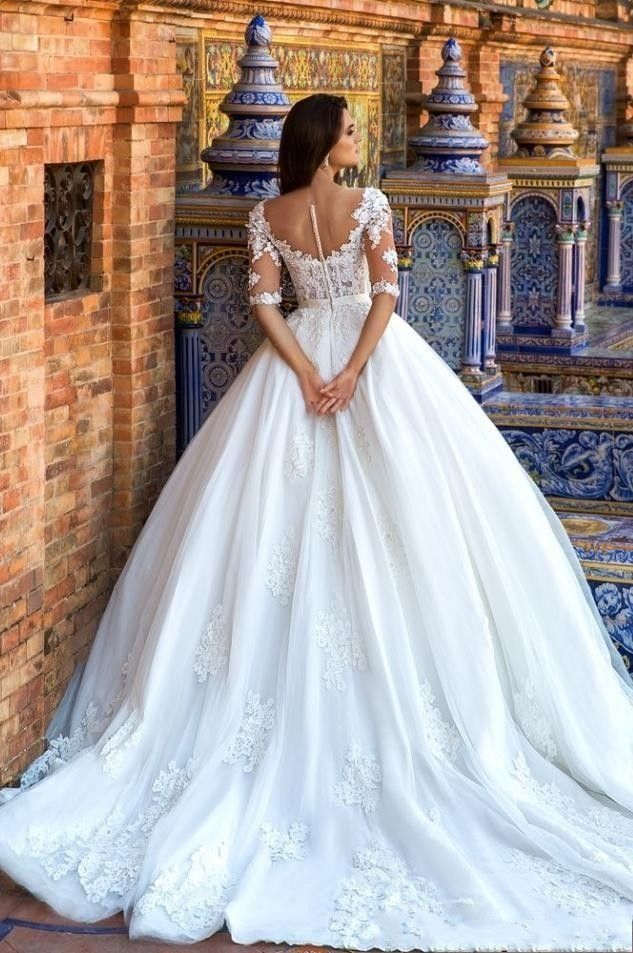 plus size puffy wedding dresses