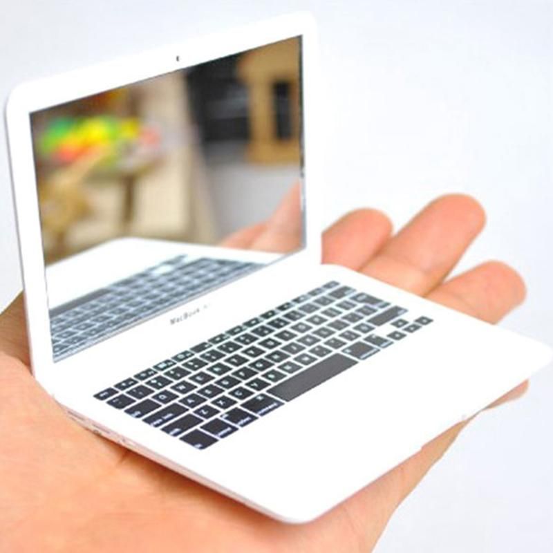 Makeup Mini Pocket Laptop Mirror Computer Glass Women Girls Cute