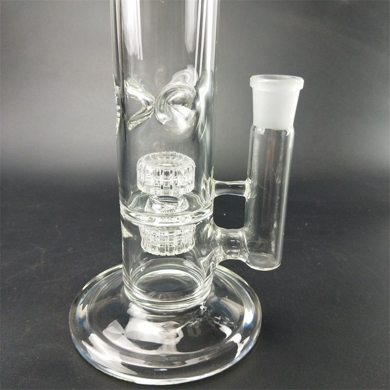 2021 Newly Glass Bong Touble Recycling Oil Rigs Dab Glass Water Pipes
