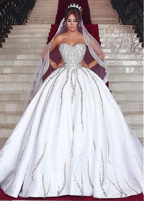 Download 2018 Elegant Sweetheart Neck Ball Gown Wedding Dresses Beaded Desktop Wallpaper Get Wallpaper 2018 Elegant Sweetheart Neck Ball Gown Wedding Dresses Beaded For Android Free