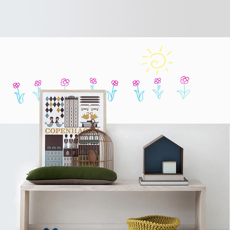 2020 Whiteboard Sticker Self Adhesive Wall Decal Dry Erase Peel And