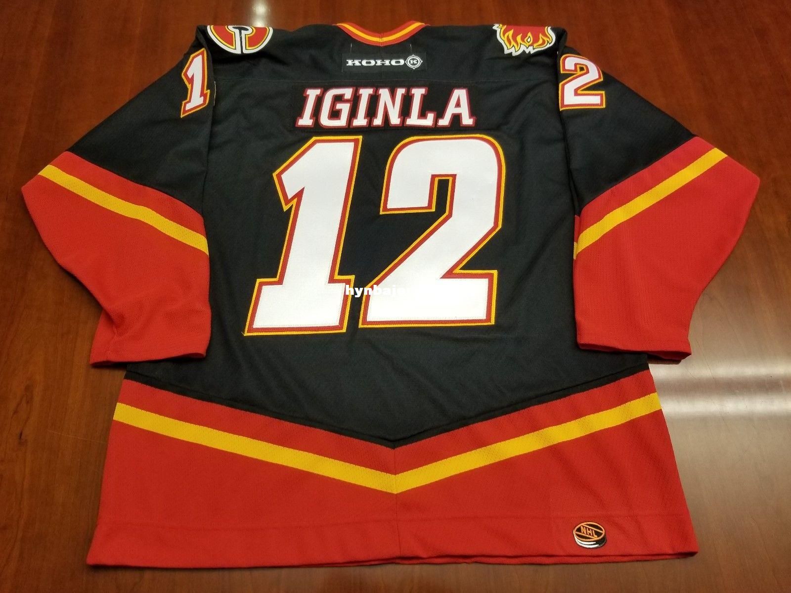 2019 Custom Jarome Iginla Vintage Calgary Flames Cheap Koho Hockey