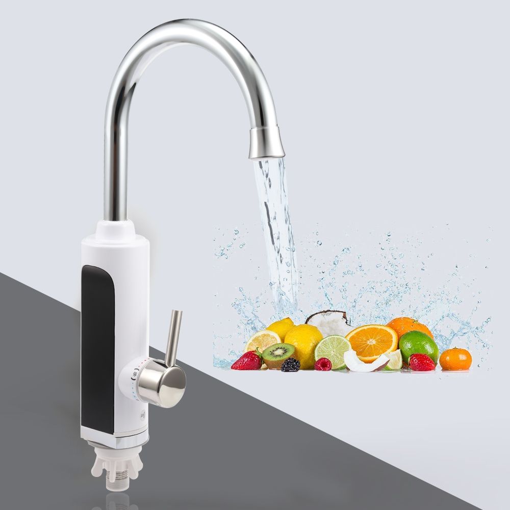 Digital Digital Electric Instant Water Heater Faucet Water Heating Tankless Kitchen Faucet Digital Display Instant Water Tap 220v 3000w Tb