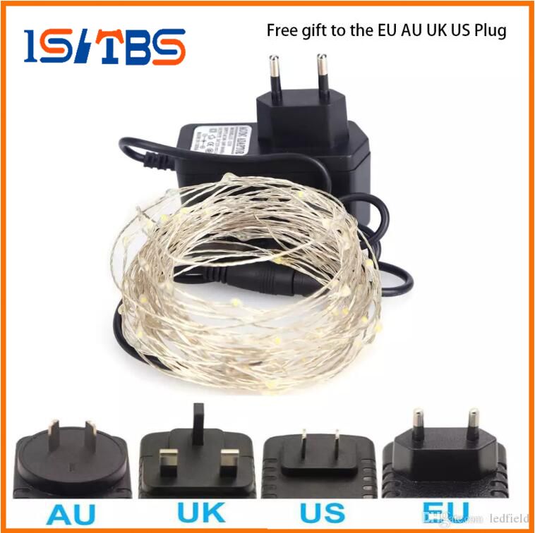 Light Led String Lights 5m 10m Dc 12v Silver Wire Fairy Light Led String Lights 5m 10m Dc 12v Silver Wire Fairy Garland Indoor Outdoor Wedding Party Decoration