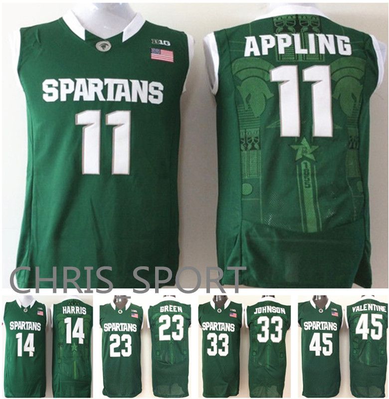 2019 Michigan State College Basketball Jerseys Spartans 11 Keith