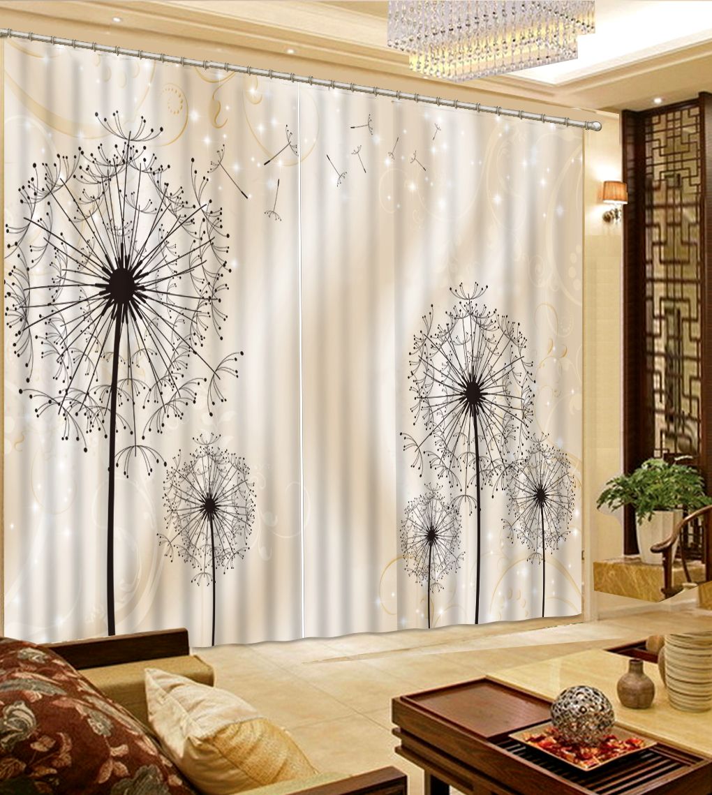 großhandel blackout vorhang löwenzahn vorhänge für wohnzimmer schlafzimmer umkleidekabine fenster 100% vorhang blackout von yiwu2017, 58,53 € auf