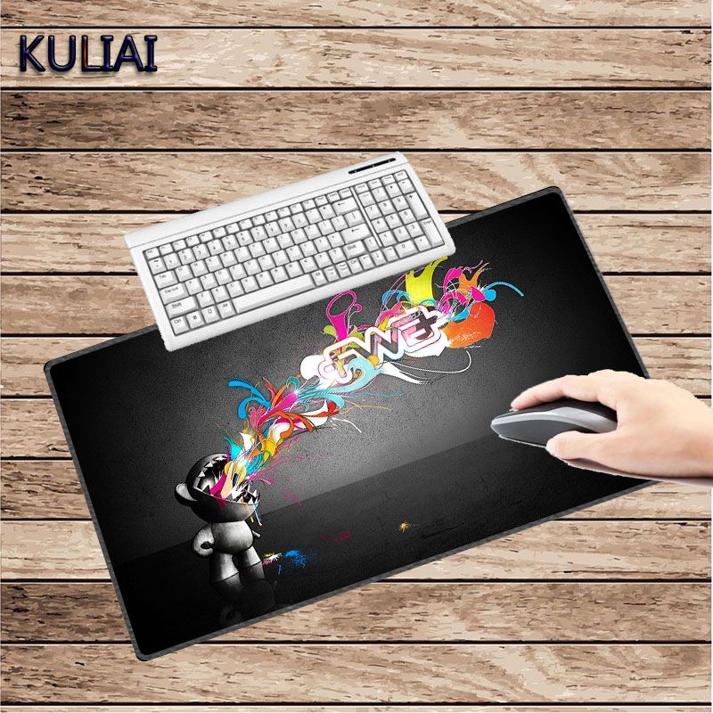 Kuliai 400x900x5mm Character Design Mouse Pad Rubber White Lock Edge Kuliai 400x900x5mm Character Design Mouse Pad Rubber White Lock Edge Home Office Desk Keyboard Game For Half Life Dota Gel With Wrist