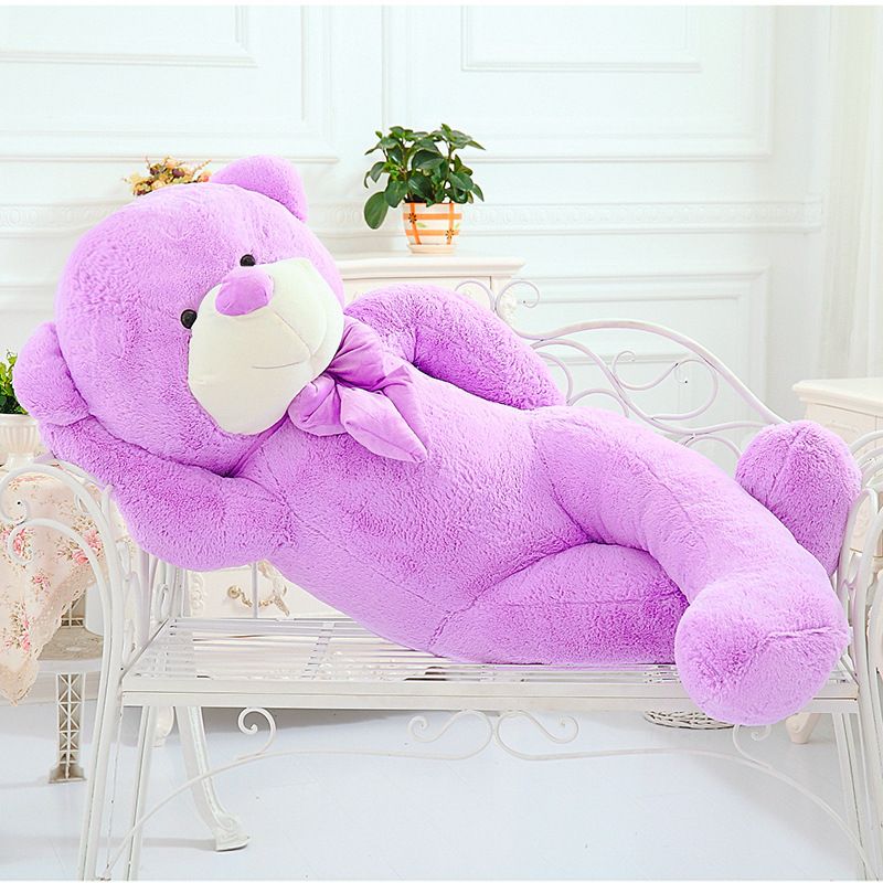 big teddy bear purple