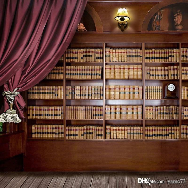 2020 Vinyl Bookshelf Bookcase School Library Books Wall Photography