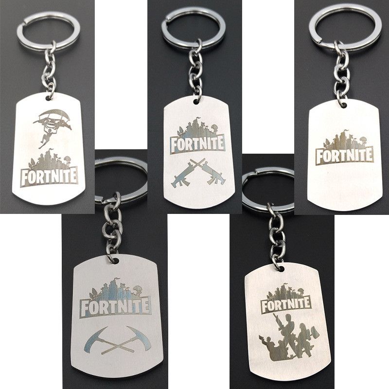 classic fps game fortnite logo necklace stainless steel pendant