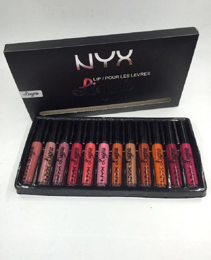In Stock 2016 Hot Sales NYX Lip Lingerie Liquid Matte Lip Cream Lipstick NYX Charming Long 