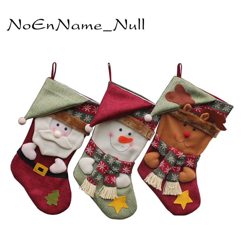 christmas stockings hand making crafts children candy gift bag santa