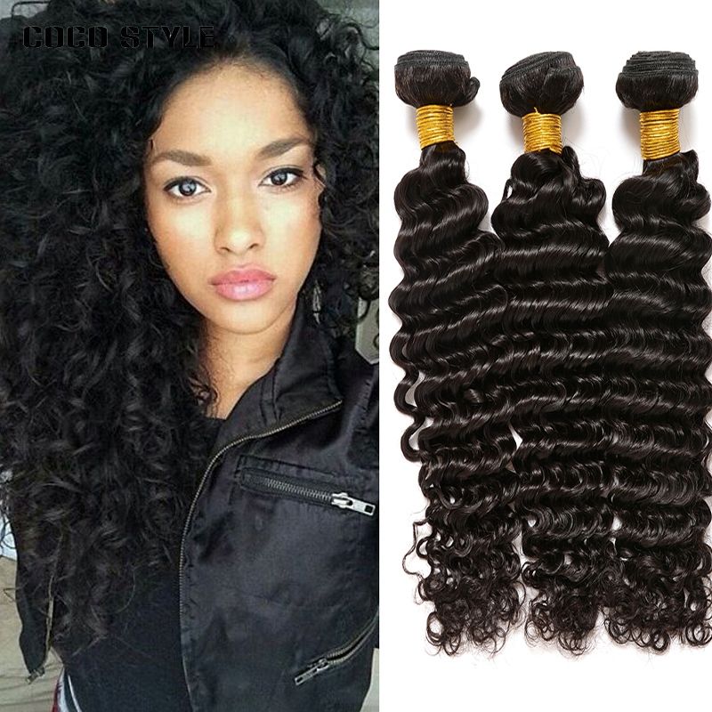 Deep Wave Bundles Cambodian Hair Weave 3 Bundles 100 Brazilian