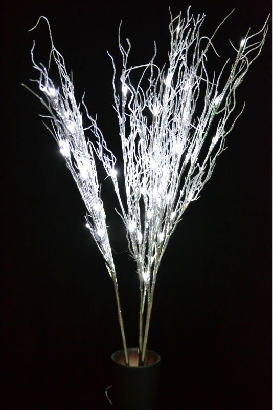 40 Silver Root Branch Twig Light Holiday Led 40 Silver Root Branch Twig Light Holiday Led With 60 Decoraiton Big Outdoor Decorations