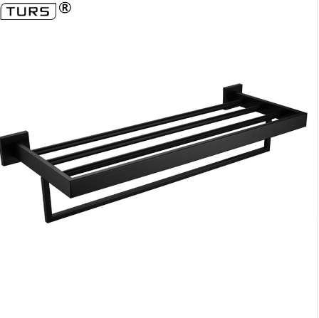 Compre 304 De Acero Inoxidable Negro Toallero 60cm Baño Toalleros De La