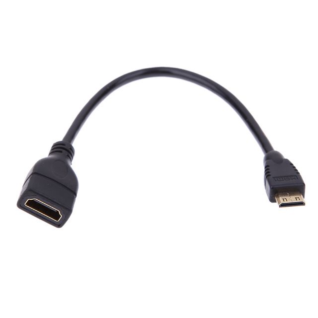 Black Any Angle Adjustable Rotation HDMI Male to Female Swivel Adapter Converter