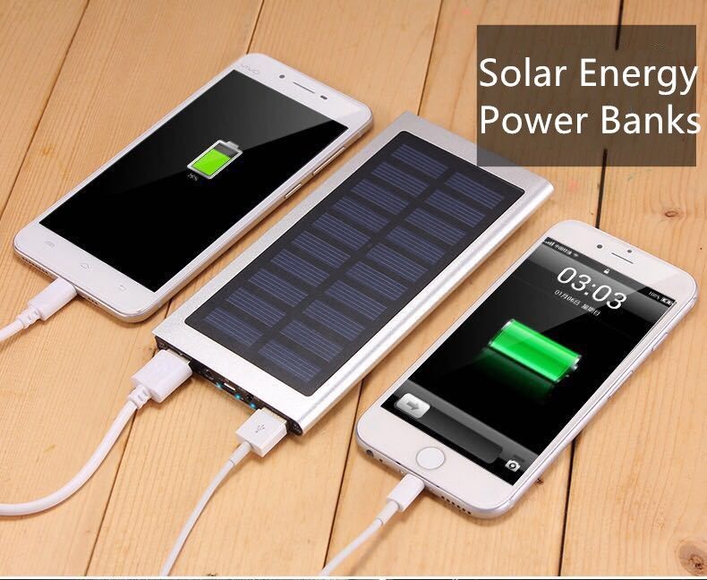 2020 Solar Energy Cell Phone Power Banks 20000mAh Mobile Power High