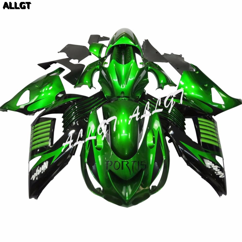 Glossy Green Motorcycle Fairing Kit For Kawasaki Ninja ZX14 ZX14R ZZR1400  2006 2007 2008 2009 2010 2011 Bodywork Part Motorbikes Parts Motorbikes  Parts And ...