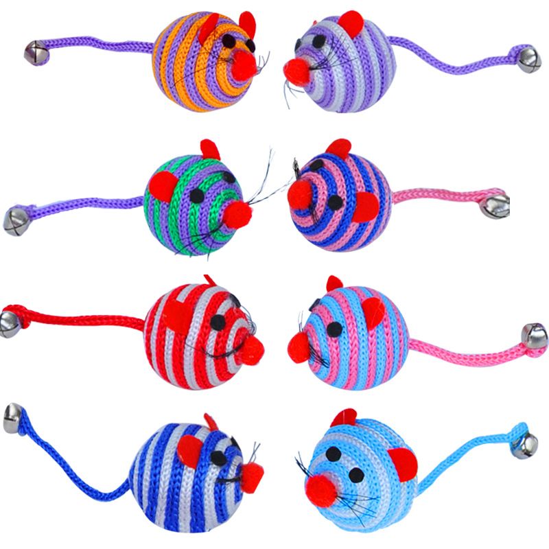 <b>pawstrip 5pcs</b>/<b>lot Pet Cat</b> Toy <b>Ball</b> Cartoon Mouse Toy For <b>Cats</b> ...