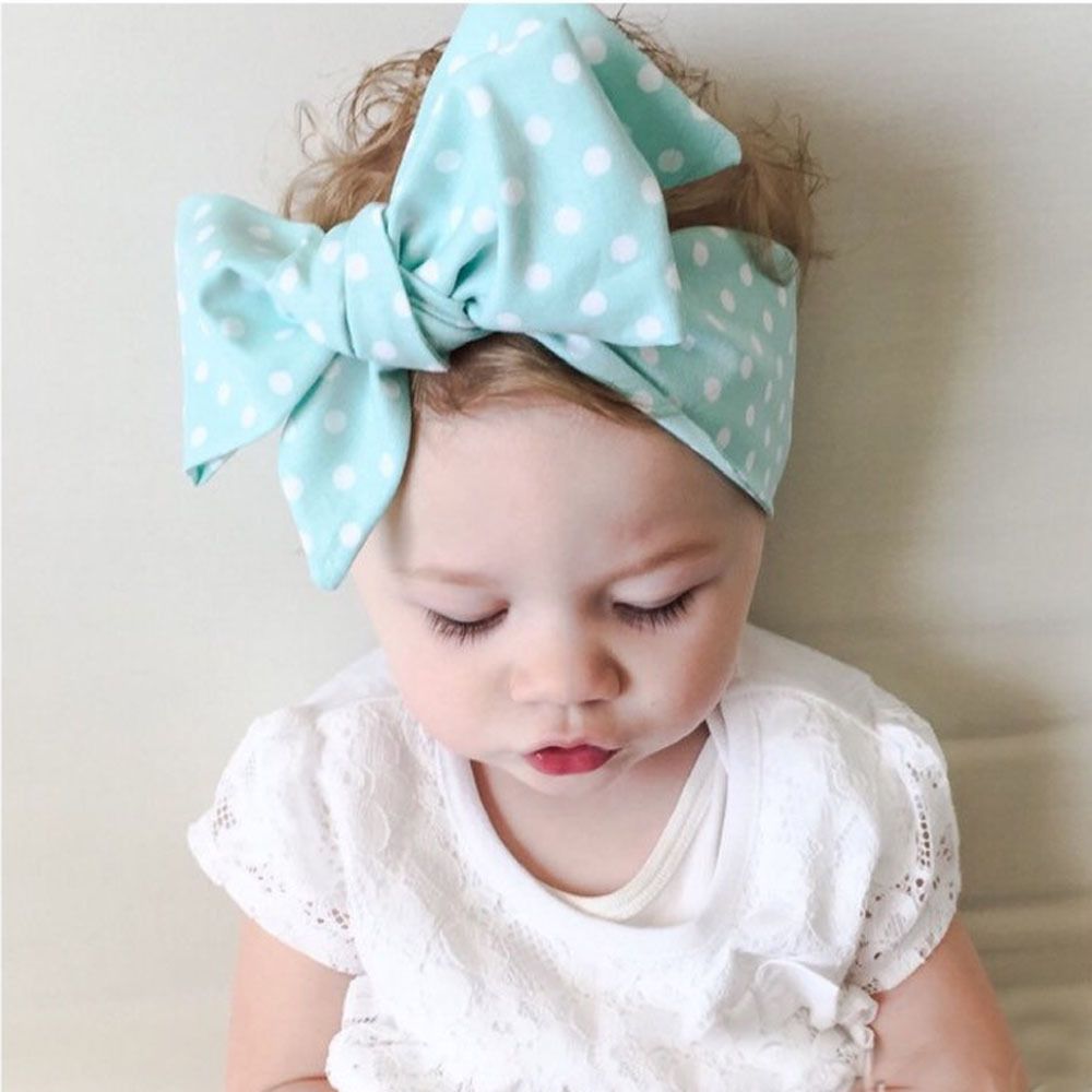 Fashion Baby Girl Dot Knot Headband Newborn Infant Hair