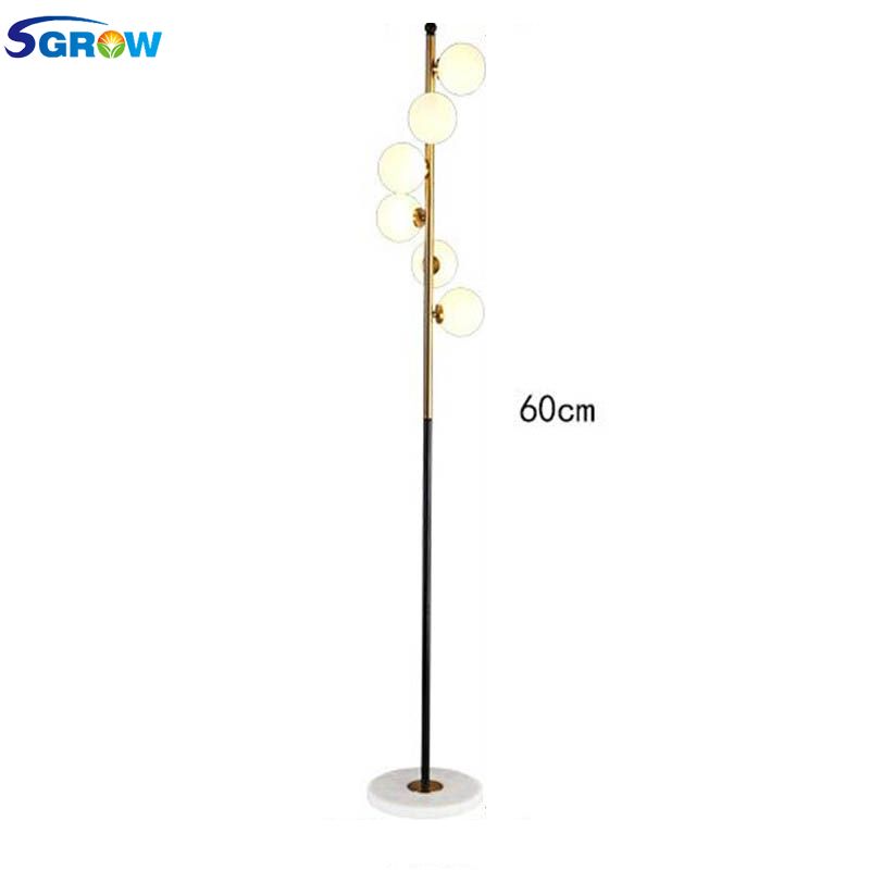 Sgrow 6 Glass Floor Lamp With G4 Light Source Art Decoration Indoor Lighting Standing Lamps For Bedroom Living Room Lights