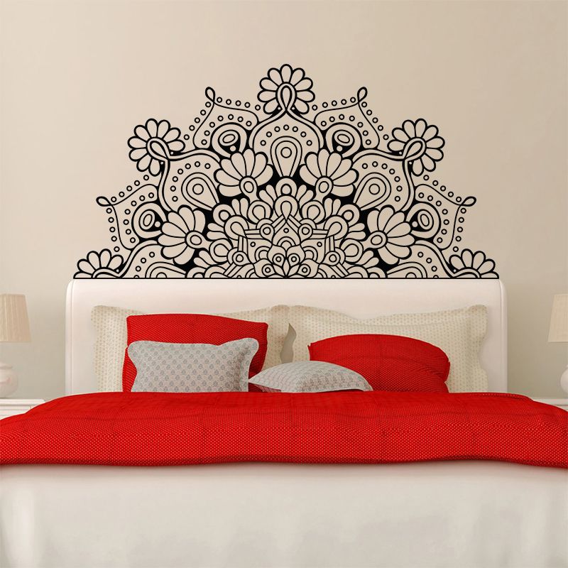 Hot S Mandala Decorate The Beds Headboard Vinyl Sticker Lotus Hot S Mandala Decorate The Beds Headboard Vinyl Sticker Lotus Boho Poster Bedroom Bohemia India Yaga Wall Decor Decal Heart