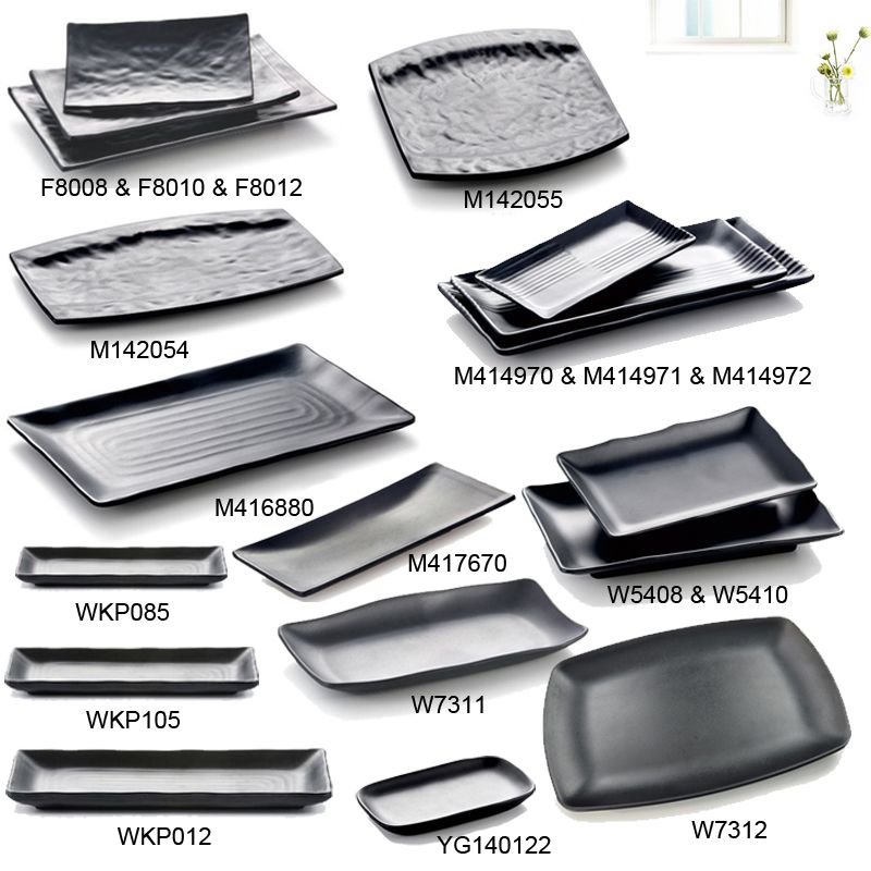 2019 Melamine Dinnerware Dinner Plate Rectangle Plate Japanese Cuisine