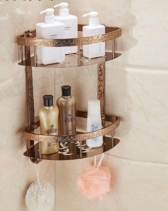 2019 Triangles Basket Stainless Steel Bathroom Storage Basket