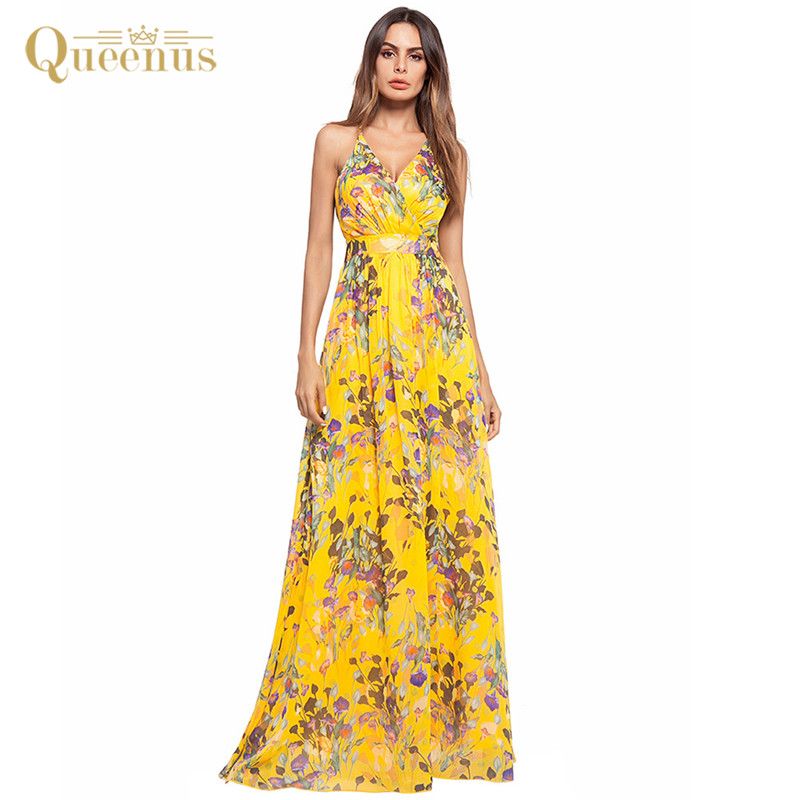 tropical long dresses