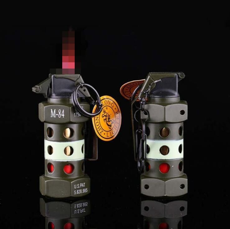 2019 Shock Grenade Model Shaped Lighter Metal Butane Windproof Jet