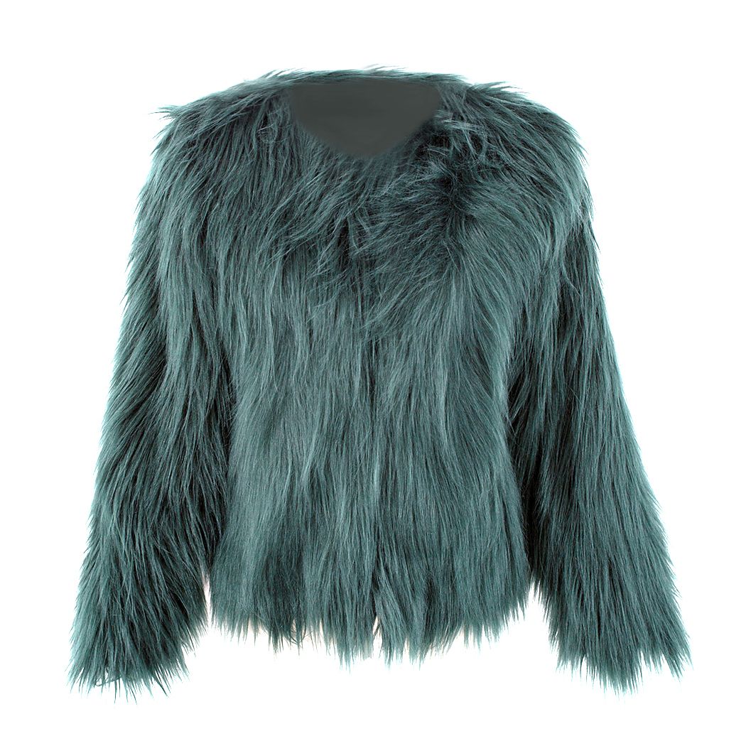 2021 2017 Imitation Fur Overcoat Short Fur Coat Floating Hair Jacket ...
