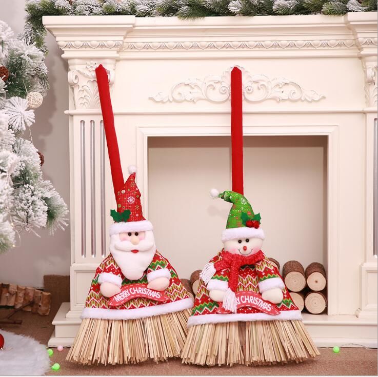 2018 christmas festival broom set santa claus snowman doll broom cover decoration for home xmas new year supplies christmas toy collection hottest christmas - Christmas Broom Decoration 2018 christmas festival broom set santa claus snowman doll broom cover decoration for home xmas new year supplies christmas toy collection hottest christmas - Christmas Broom Decoration