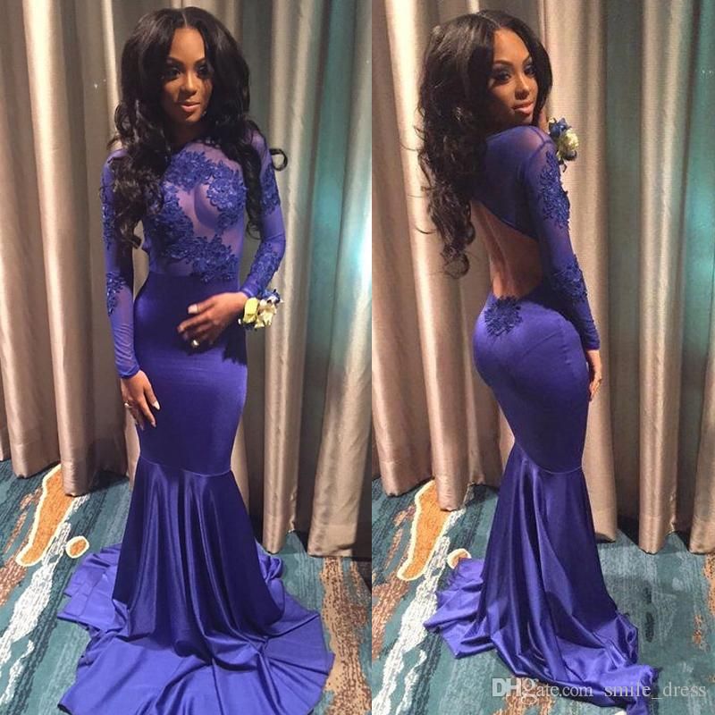 Royal Purple Prom Dresses Long