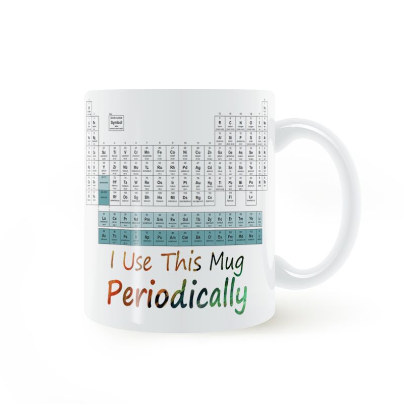 Periodic Table I Use This Mug Periodically Coffee Milk Ceramic Periodic Table I Use This Mug Periodically Coffee Milk Ceramic Cup Creative Diy Gifts Home Decor Mugs 11oz T510 Collage Colored