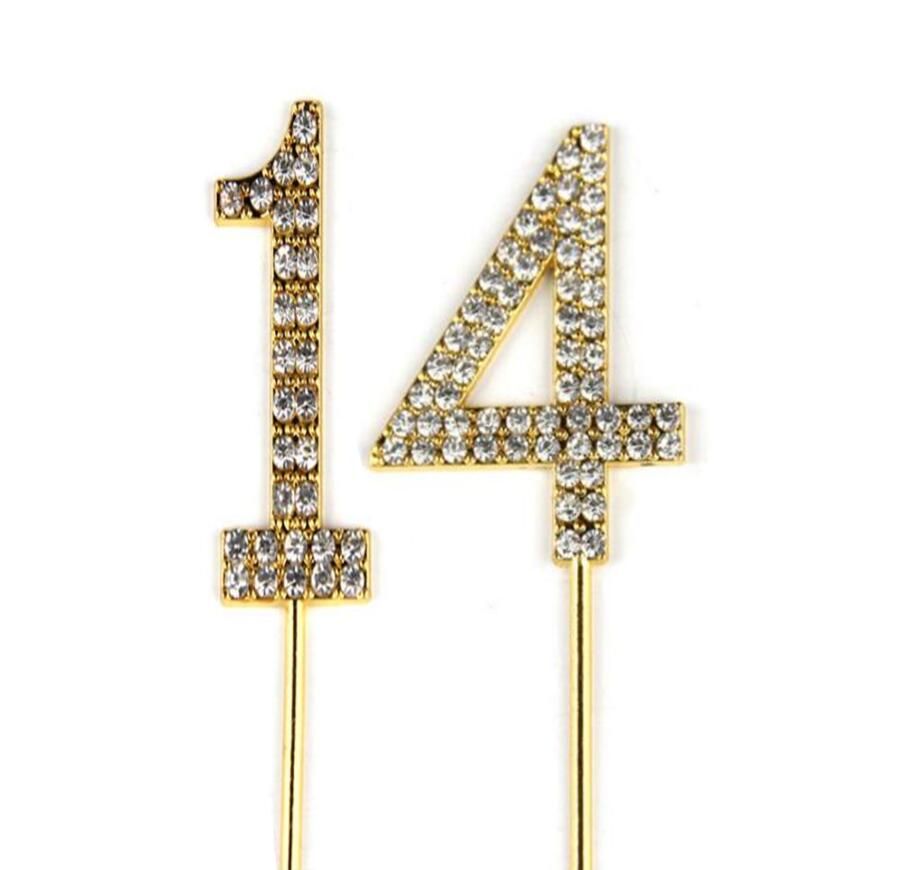 Number 14 Cake Topper 14h Baby Birthday/Wedding