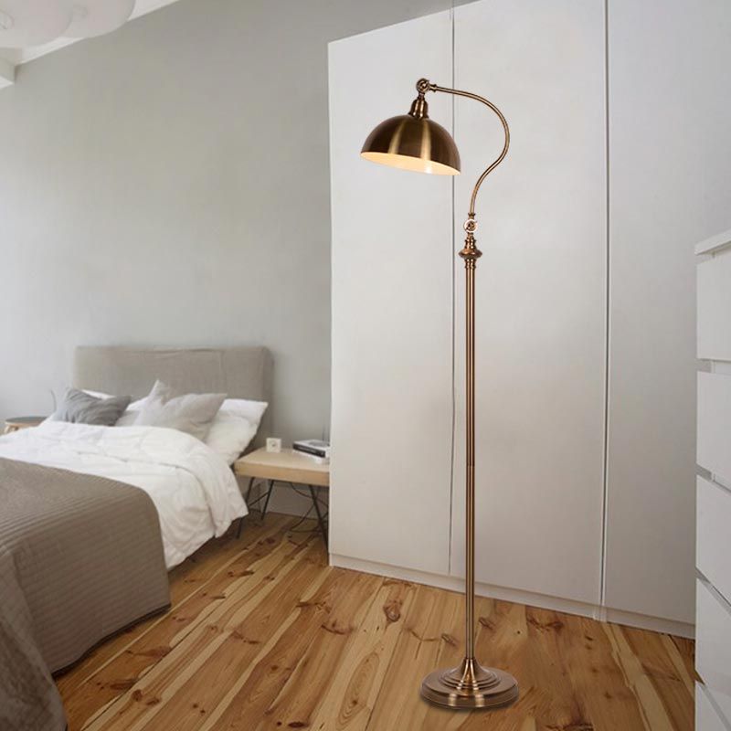 Classic Floor Lamp Modern Office Desk Bedroom Adjustable Direction Classic Floor Lamp Modern Office Desk Bedroom Adjustable Direction Standing Copper Color Home Lighting Lamps