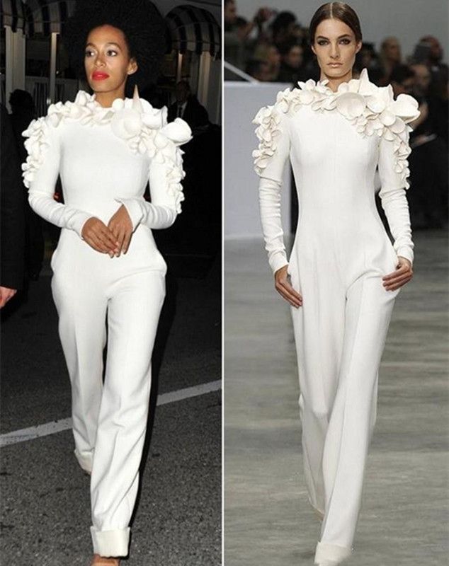 elegant white jumpsuits