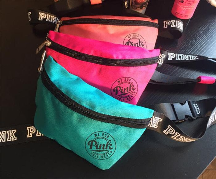 pink brand fanny pack