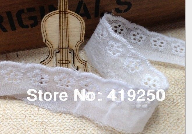 Cream Cotton Ruffle Eyelet Lace 3.5cm Crafts//Costume//Larp//Sewing