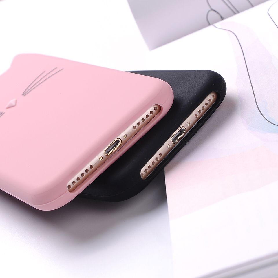 Mignon 3d Silicone Chat De Bande Dessinee Rose Noir Paillettes Etui Souple De Telephone Coque Fundas Pour Iphone 7 7 Plus 6 6 S 6 Plus 5 5 S 8 8 Plus Propose Par Meetyoucase 0 92 Fr Dhgate Com