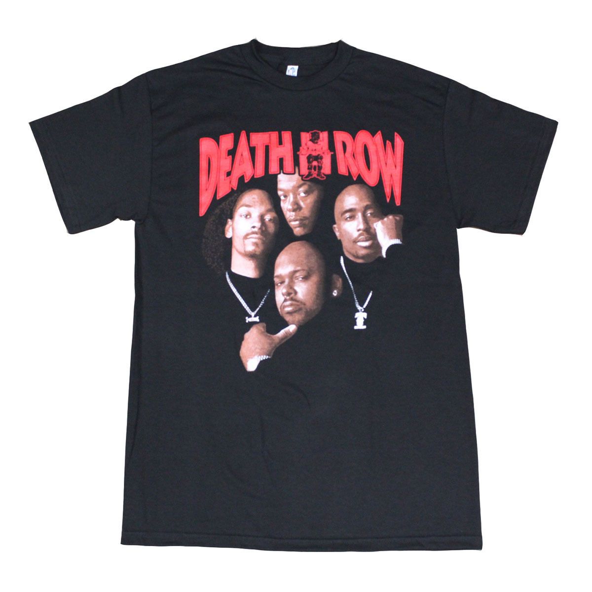 Death Row Records Tupac Dre Poster Men'S T Shirt Black Print Tees Buy ...