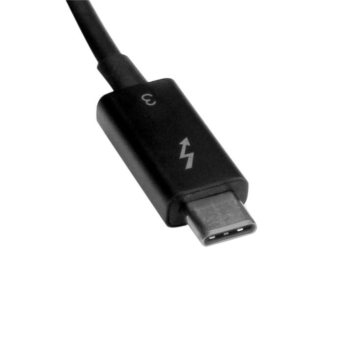 Thunderbolt 3 USB-C USB 3.1 Male to Thunderbolt3 Male 40Gbps Cable for PC 1m