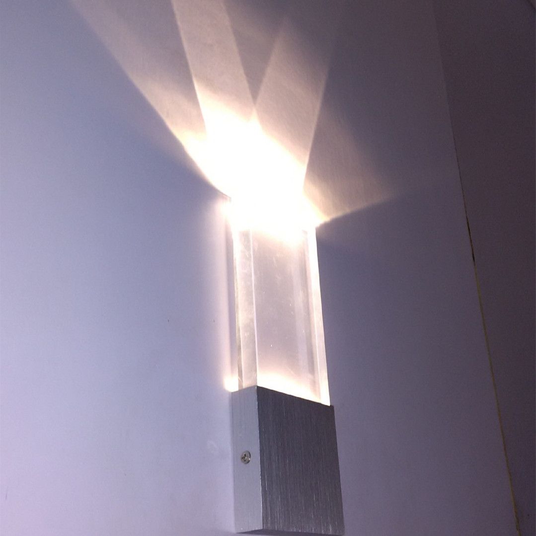 Acquista lampada da parete a led interni 3w ac85 265v cristallo ... Lampade da parete a led per interni
