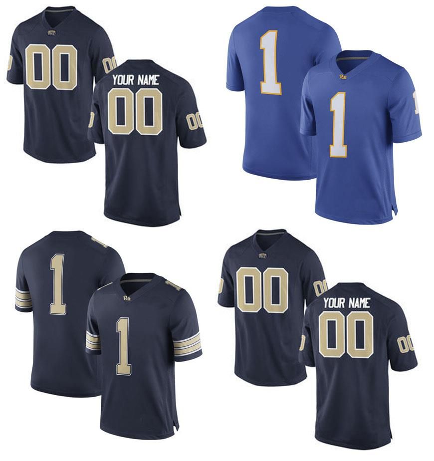 2019 Cheap Custom Pitt College Jersey Men Women Youth Kids Personalized