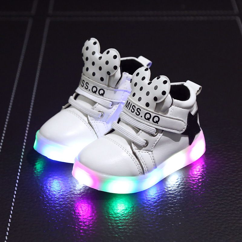 Jungen Led Herbst Sterne Stiefel Kinder Mädchen Turnschuhe Schuhe Beleuchtete Neue Weiche Cartoon Glänzende Casual Für xWedCBor